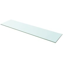 vidaXL Regalboden Glas Transparent 100x25 cm - Transparent