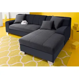 INOSIGN Ecksofa »Turah incl. Zierkissen, moderne Steppung, auch in Leder«, wahlweise mit Bettfunktion, Schlafsofa, B/T/H: 239/152/75 cm, L-Form