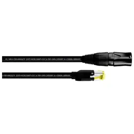 Cordial 15545 RJ45 Patchkabel CAT 5e S/UTP 0.50 m Schwarz PUR-Mantel 1 St.
