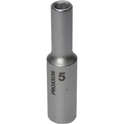PROXXON 23768 Tiefbett Steckschlüsseleinsatz / Nuss 5mm Antrieb 6,3mm (1/4")