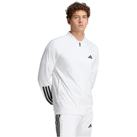 adidas Club Tennis 3-Streifen Knitted Trainingsjacke Herren Jacke, weiß - white