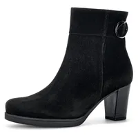 Gabor Stiefelette »Ancona«, Blockabsatz, Ankle Boots mit trendiger Schaftgestaltung Gr. 38,5, schwarz , 33928753-38,5