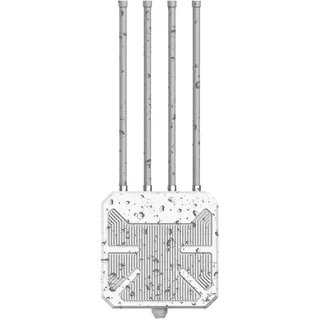 7links Wetterfester Outdoor-WiFi-6-Repeater 3000 Mbit/s weiß