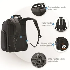 Everki Onyx Business Laptop‐Rucksack | 17,3′′ Laptopfach, 36 L, ideal für Geräte bis