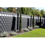 Trendline Sichtschutzstreifen 2,015 x 0,19 m silber