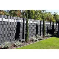 Trendline Sichtschutzstreifen 2,015 x 0,19 m silber