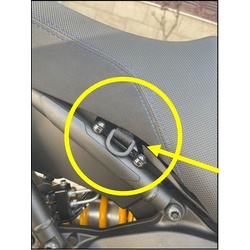 Motoairbag Fastlock Sicherheitsriemen, schwarz für Männer
