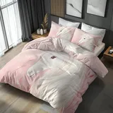 Generisch Bettwäsche Pferd 2tlg, Deckenbezug 140x200, 1 Kissenbezug 70x90, Pferde Mädchen Kinder Pferde-Motiv Wendebettwäsche & Deko, Weiche Mikrofaser Bettbezug Set mit Reißveschluss ds73