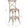 BIZZOTTO Barhocker Cross aus Ulmenholz, klassisch gepolstert, Rattansitz, Natur, elegantes 4-Fuß-Design
