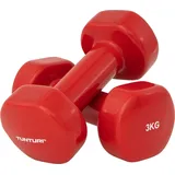 Tunturi Vinyl Dumm 3kg 2 Einheiten - Red - 3 kg