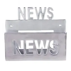 KADIMA DESIGN Deko Prospekthalter für die Wand Design Zeitungshalter s Zeitschriftenhalter aus Aluminium Farbe