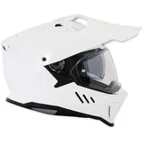 Simpson Xcursion Solid, Endurohelm - Weiß - L