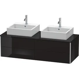 Duravit XSquare 140x54,8x40cm, 4 La, B bs, wandhängend, sw hgl
