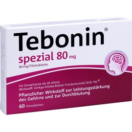 Dr Willmar Schwabe GmbH & Co KG TEBONIN spezial 80 mg Filmtabletten 60 St.