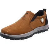 Schuhe Herren Slipper Weite H - Outdoorschuhe Herren Leicht Bequeme Arbeitsschuhe Atmungsaktive Anzugschuhe Fashion Walkingschuhe Leichtgewichts Slip On Schuhe Minimalistische Fitnessschuhe - 43 EU