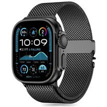 TECH-PROTECT Milano-Armband für Apple Watch 6/7/8/9/10/SE/Ultra 1/2 (44/45/46/49 mm) – Schwarz