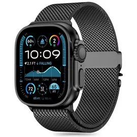 TECH-PROTECT Milano-Armband für Apple Watch 6/7/8/9/10/SE/Ultra 1/2 (44/45/46/49 mm) – Schwarz