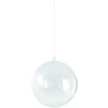 Rayher 3913437 Plastik-Kugel, 2tlg., 16 cm ø, kristall