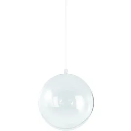 Rayher 3913437 Plastik-Kugel, 2tlg., 16 cm ø, kristall