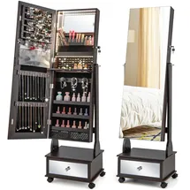 Goplus Schmuckschrank mit Spiegel