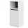 Vicco Viola Midischrank 38 x 80 x 33 cm Weiß/Grau