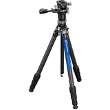 leofoto Carbon-Dreibeinstativ LY-224C Mr.Y + Videoneiger BV-0R + Nivellierbasis LB-38 schwarz