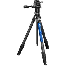 leofoto Carbon-Dreibeinstativ LY-224C Mr.Y + Videoneiger BV-0R + Nivellierbasis LB-38 schwarz