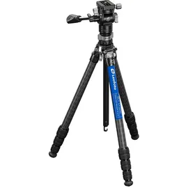leofoto Carbon-Dreibeinstativ LY-224C Mr.Y + Videoneiger BV-0R + Nivellierbasis LB-38 schwarz