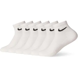 Nike Everyday Cushioned Trainings-Knöchelsocken White/Black 42-46