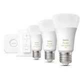 Philips Hue White Ambiance E27 1100 lm Starter-Set 8 W 3 Stk. + Dimmschalter