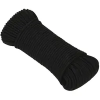 VidaXL Arbeitsseil Schwarz 3 mm 500 m Polyester