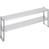 Vevor Doppeltes Überregal Edelstahl 2-stufig Zubereitungstisch 305x1829x640mm