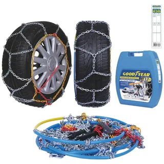 Goodyear Schneeketten 12 mm für SUV, Lieferwagen und Wohnmobil mit Selbstspannsystem, Größe 235