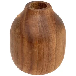 Atmosphera Créateur d'intérieur Dekorative Vase aus Akazienholz soliflore