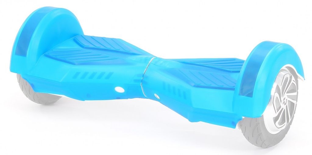 Robway Silikon Gummi-Hülle Schutzhülle Gehäuse Cover Skin für Hoverboard Scooter (Blau 8 Zoll)