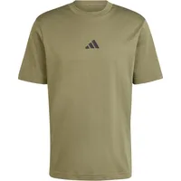 adidas Essentials Small Logo Single Jersey Tee olive strata/black XL