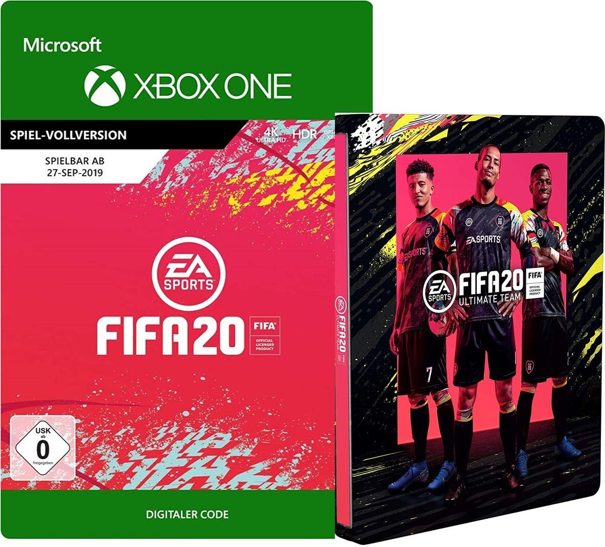 FIFA 20 - Standard Edition [Xbox Download Code] + Steelbook für Standard Edition