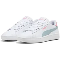 Puma Smash 3.0 L JR Sneaker, White-MODERN Mint-PINK Fruit,