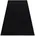 Teppich Antirutsch Rumba Einfarbig Schwarz Black 100x100
