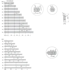 MS Beschläge Schubladenauszug 45mm Höhe Kugelführung 400mm