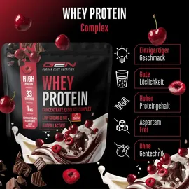 GEN GERMAN ELITE NUTRITION Whey Protein Schwarzwälder Kirschtorte Shake 1000 g