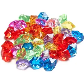 luxuskollektion 100 Stück Groß Edelsteine für Kinder, Glassteine Bunt, Kristalle Deko