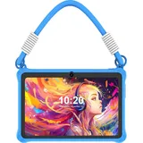 PRITOM Kinder-Tablet 7 Zoll Android 13 4 GB (2+2 erweiterbar) RAM 32 GB RAM WiFi Bluetooth Lernsoftware installiert mit stoßfester Lanyard-Hülle,... - Blau