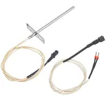 Edelstahl PT100 Temperatursensor für Pelletgrill, 60cm Grillsonde mit -30 bis 450°C Bereich, genaues Fleischthermometer