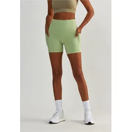 beshaped Funktionstights "Lift me up", Damen, Gr. XS, US-Größen, grün (hellgrün), 90% Nylon, 10% Elasthan, unifarben, kurz, Hosen, mit Kompressions-Funktion