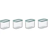 Mepal 4-teiliges Set Vorratsdosen mit Deckel - Lebensmittelbehälter Rechteckige - Küchenorganizer aus Kunststoff - Vorratsbehälter Luftdicht - 4...