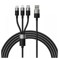 Baseus StarSpeed Series USB-C + Micro + Lightning 3.5A 1.2m (Black)