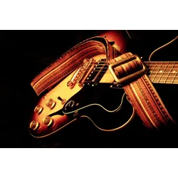 Fototapete PAPERMOON "3D Gitarre Music", bunt, B:3,00m L:2,23m, Vlies, Tapeten