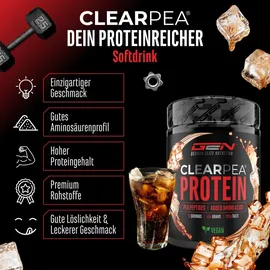 GEN GERMAN ELITE NUTRITION Vegan Clear Protein Cola Drink 454 g