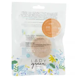 Lady Green Konjac Sponge für das Gesicht - Crushed Walnuts & Pure Konjac